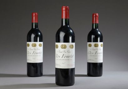 3 bouteilles CH. FOURTET, 1° Grand Cru St-Émilion...