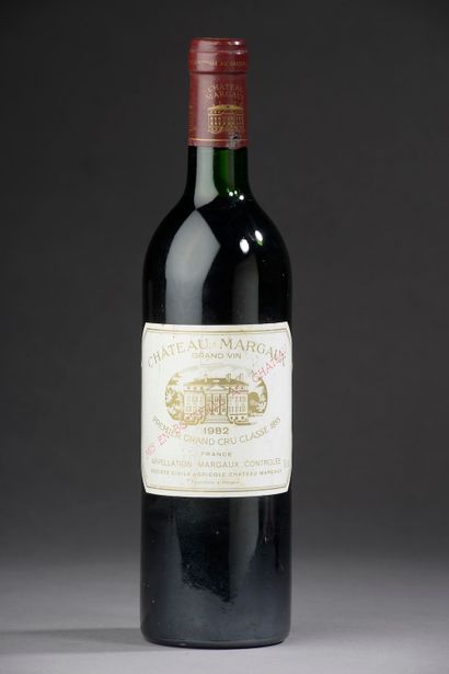1 bouteille CH. MARGAUX, 1° cru Margaux 1982...