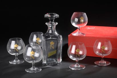 null BACCARAT.

Suite de six verres à cognac modèle "Perfection Napoléon" en cristal,...