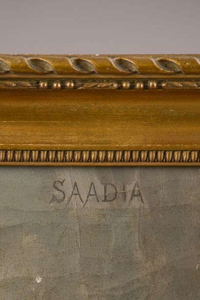 null Georges SAUVAGE (XIXe-XXe siècle).

"Saadia".

Huile sur toile signée, datée...