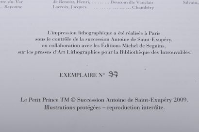 null Antoine de SAINT-EXUPERY (1900-1944).

"Le Petit Prince", exemplaire 77, ed....