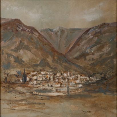 null Dany SIM (20th century).

Village at the foot of the mountains.

Oil on canvas...