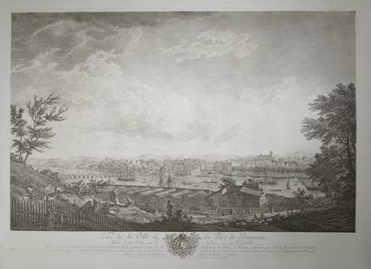 null D'après Claude-Joseph VERNET (1714-1789).

"Vue du port de Bayonne".

Estampe...