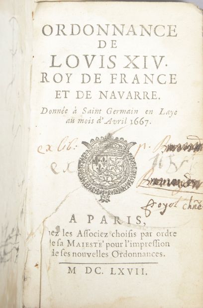 null Ordonnances de Louis XIV Roy de France et de Navarre, sur le fait des Gabelles...