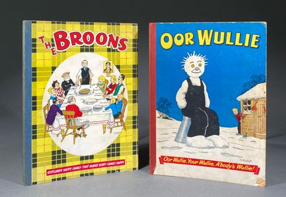 null Lot de deux albums de bandes dessinées britanniques, Oor Wullie et The Broo...