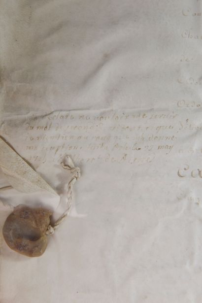 null LOUIS XIV.

Patentes sur arrêt. Texte manuscrit sur vélin signé par le roi et...