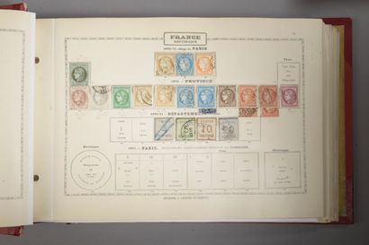 null TOUS PAYS dont France. Émissions 1840/1930 : Collection de timbres neufs et...