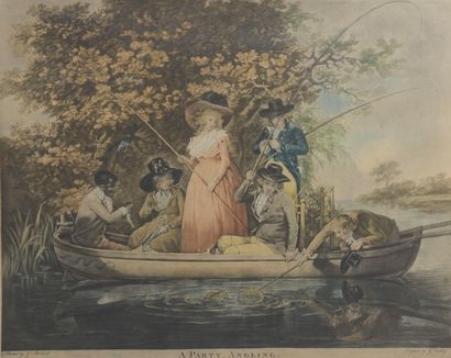null 
D'après une école anglaise du XIXe siècle :




" A party Angling"; "the Anglers...