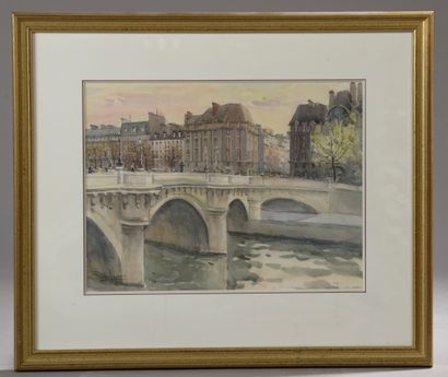 null Jean LEYSSENNE (1921-2009).

Le pont neuf.

Aquarelle signée en bas à gauche.

Haut....