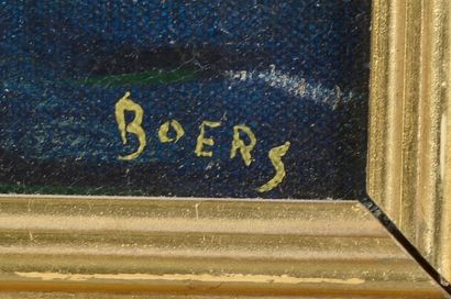 null Frans BOERS (1904-1988).

Paysage surréaliste.

Huile sur toile signée en bas...