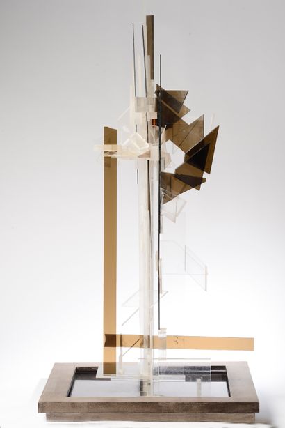 null 
François MANAC'H (20th century).




Composition.




Sculpture in clear and...