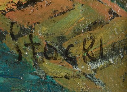 null 
Simon STOCKLI 
(1905 - 1965).




"Villefranche-sur-Mer".




Oil on canvas...
