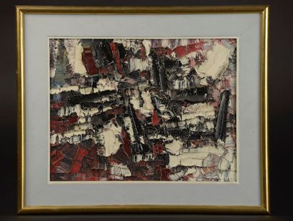 null 
Jean-Paul RIOPELLE (1923-2002).




Composition. 




Oil on canvas.




1950's.




Height...