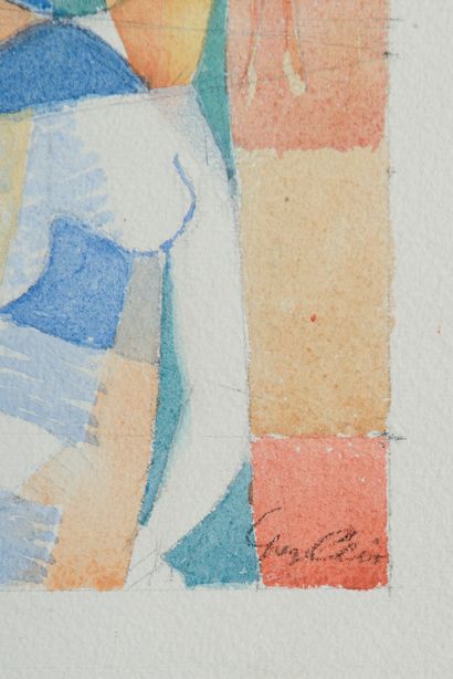 null 
Yves ALIX (1890-1969).




Nude composition.




Watercolor on paper signed...