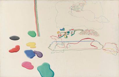 null 
Jorge MARTINS (né en 1940).




Composition colorée sur fond blanc.




Gouache...