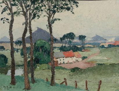 null 
Gaston BALANDE (1880-1971).




Country landscape.




Oil on canvas bearing...