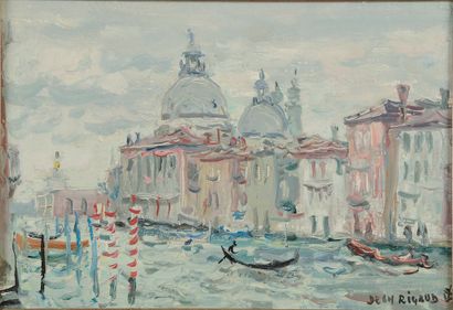 null 
Jean RIGAUD (1912-1999).




"Venise, La Salute".




Huile sur toile signée...