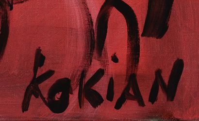 null 
KOKIAN (né en 1971).




Composition.




Acrylique sur toile signée en bas...