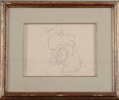 null 
Louis VALTAT (1869-1952).




Maternity.




Charcoal on paper monogrammed...