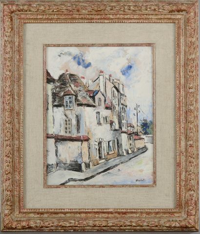 null 
Elisée MACLET (1882-1962).




Rue de Montmartre.




Gouache sur papier signée...