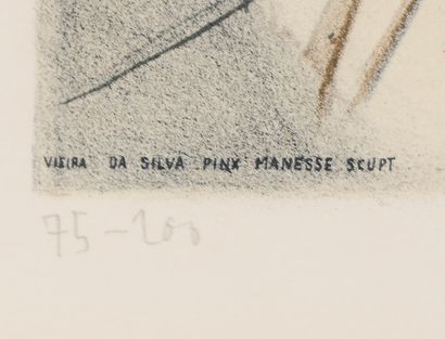 null 
Maria Elena VIEIRA DA SILVA (1908-1992).




Composition.




Lithograph signed...