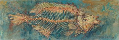 null 
Michel CIRY (1919-2018).




The fish fossil.




Oil on canvas signed and...