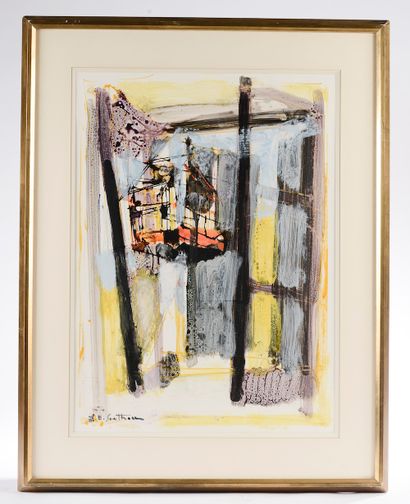 null 
Maurice-Elie SARTHOU (1911-2000).




The window.




Gouache on paper signed...