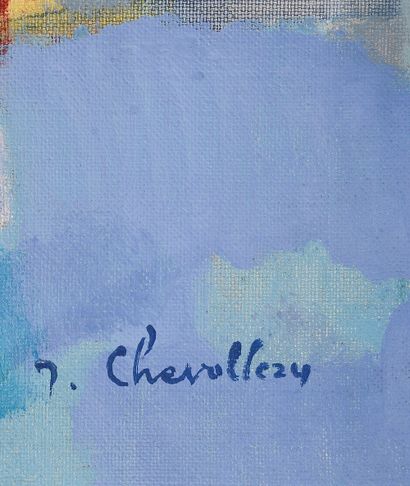 null 
Jean CHEVOLLEAU (1924-1996).




"Marins au port".




Huile sur toile signée...