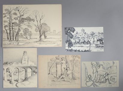 
Gaston BALANDE (1880-1971).




Landscape.




Ink...