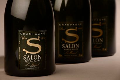  3 bottles CHAMPAGNE "S", Salon 1988