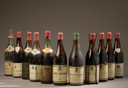  10 bouteilles BOURGOGNE Mises belges (Beaune Grèves 64, Gevrey-Chambertin Les Cazetiers...