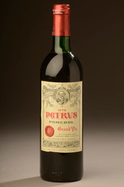 1 bouteille PETRUS, Pomerol 1978 (etla, LB,...