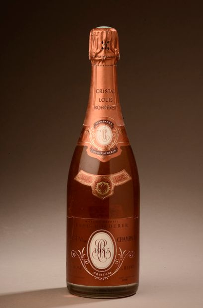 null 1 bouteille CHAMPAGNE "Cristal", L. Roederer 1985 (rosé)