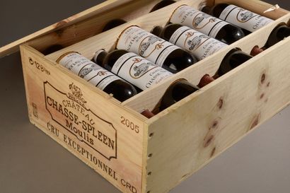 12 bottles Château CHASSE-SPLEEN, Moulis...