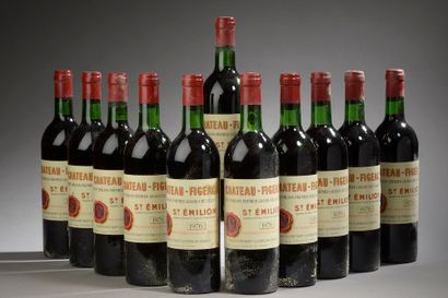 11 bouteilles Château FIGEAC, 1° Grand Cru...