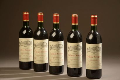 5 bottles Château CALON-SÉGUR, 3° cru Saint-Estèphe...