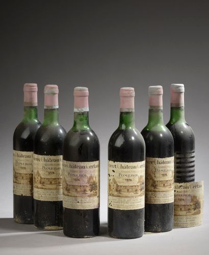 6 bottles VIEUX Château CERTAN, Pomerol 1976...
