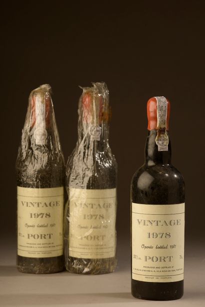 null 3 bottles PORTO "Vintage", Da Silva 1978 (elt)