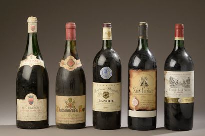 5 magnums MISCELLANEOUS WINES (1 Châteauneuf...