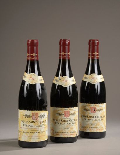 null 3 bottles NUITS-ST-GEORGES "Les Saint-Georges 1er cru", R. Chevillon (2001,...