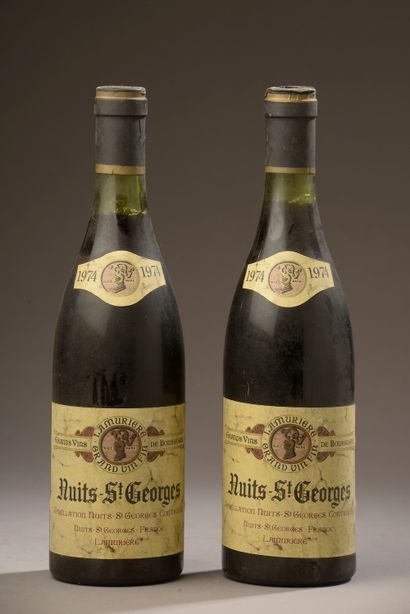 2 bottles NUITS-ST-GEORGES Lamurière 197...