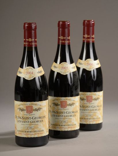 null 3 bouteilles NUITS-ST-GEORGES "Les Saint-Georges 1er cru", R. Chevillon 200...