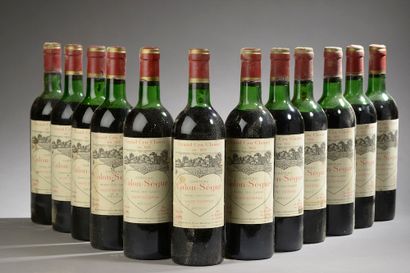 12 bottles Château CALON-SÉGUR, 3° cru Saint-Estèphe...