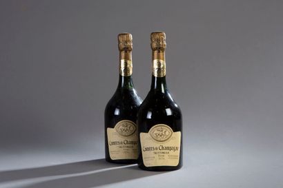  2 bottles CHAMPAGNE "Comtes de Champagne", Taittinger 1976 (elt, TLB)