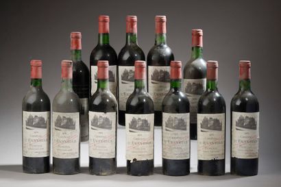 12 bottles Château L'ÉVANGILE, Pomerol 1975...