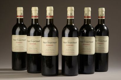 6 bouteilles Château HAUT TROPCHAUD, Pomerol...