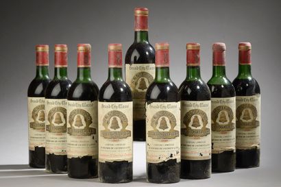 null 9 bouteilles Château ANGELUS, 1° Grand Cru St-Émilion 1969 (ea, 2 TLB, 3 LB,...