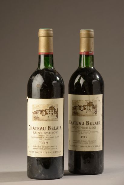 2 bouteilles Château BEL-AIR, 1° Grand Cru...