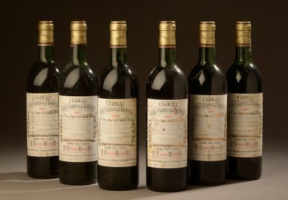 null 6 bouteilles Château BALESTARD-LA-TONNELLE, Grand Cru St-Émilion 1985 (et1 J,...