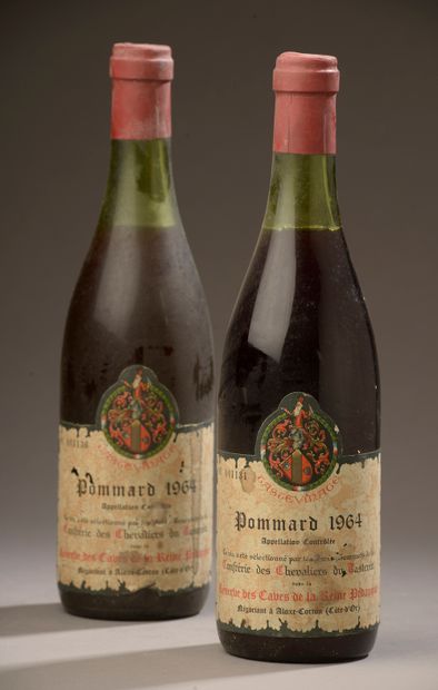 null 2 bottles POMMARD Reine Pédauque 1964 (tasteviné, es, LB)